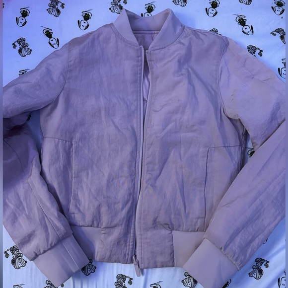 lululemon athletica Jackets & Blazers - Lululemon dusty pink bomber jacket size small like new